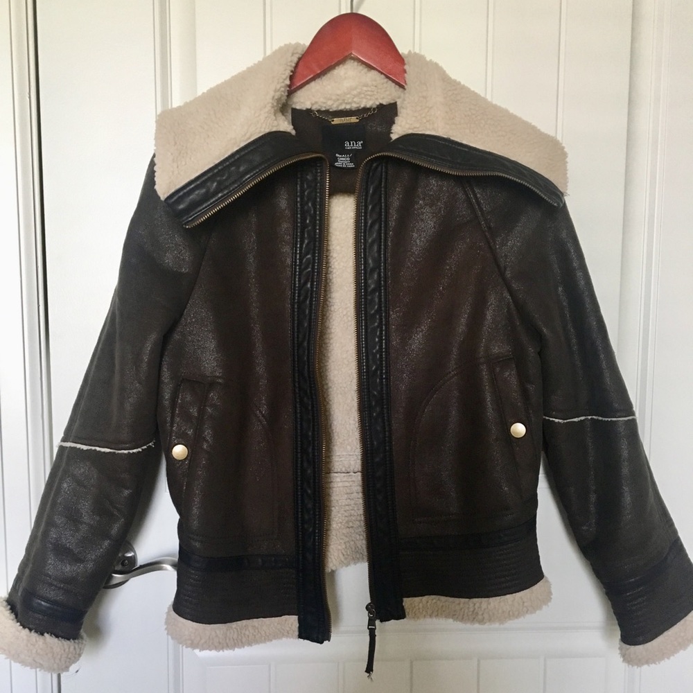 Women's Faux Shearling Suede Sherpa Jacket